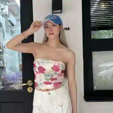 俞兆林 可爱卡通蘑菇字母刺绣多巴胺户外出行防晒遮阳休闲简约大头围显脸小 棉 鸭舌帽 男女同款情侣款