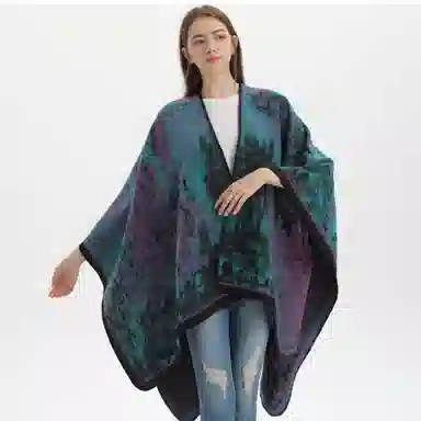 俞兆林 国风旅行露营拍照保暖外搭开衫披风斗篷 披肩  男女同款情侣款