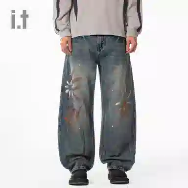 CHOCOOLATE Cat Whisker Straight Leg Jeans