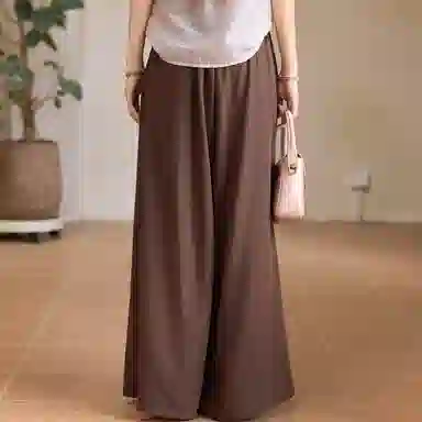 谜秀 百搭气质简约优雅宽松休闲裤 女款