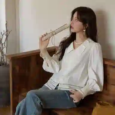 谜秀 复古 优雅 显瘦上衣 女款