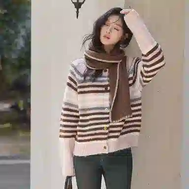 谜秀 舒适休闲简约针织衫 女款