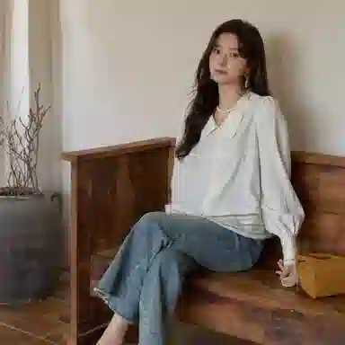 谜秀 复古 优雅 显瘦上衣 女款