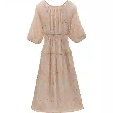 谜秀 显瘦 时尚 温柔 有气质 清新长袖连衣裙 女款