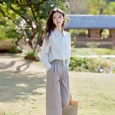 谜秀 时尚舒适百搭长袖衬衫 女款