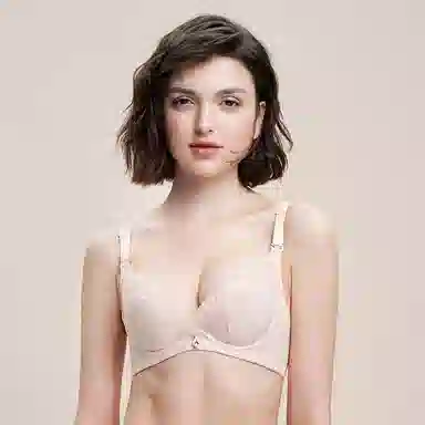 夏娃之秀 柔软舒适蕾丝纯色简约文胸 礼盒装 女款