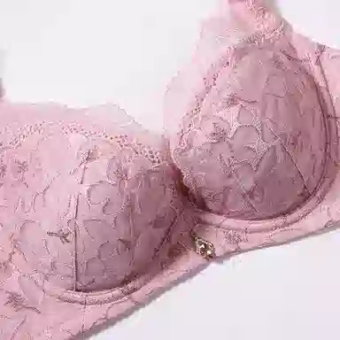 夏娃之秀 柔软舒适蕾丝纯色简约文胸 礼盒装 女款