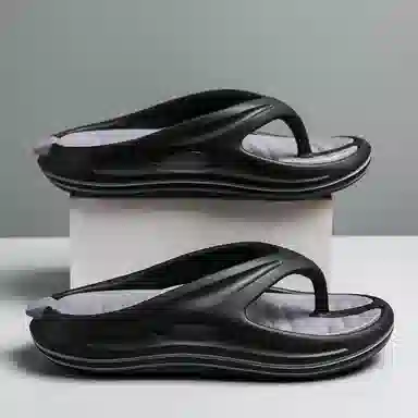 俞兆林 简约风 撞色人字拖鞋 男款