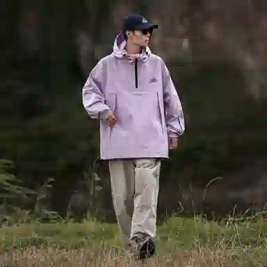 雅鹿  山系系列户外出行徒步登山旅行纯色简约时尚拉链连帽长袖滑雪  防风透气耐磨保暖防水冲锋衣 男女同款