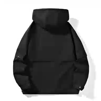 雅鹿 工装山系户外大口袋连帽纯色拉链休闲宽松潮流时尚三合一保暖简约户外防风羽绒服 男女同款