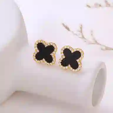 SINCE BEAUTY Four Leaf Clover Stud Earrings