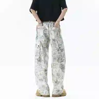 么宁 休闲百搭时尚牛仔裤 男女同款