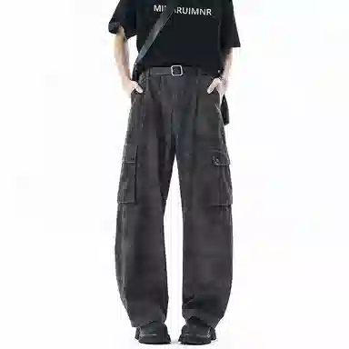 么宁 休闲百搭时尚牛仔裤 男女同款