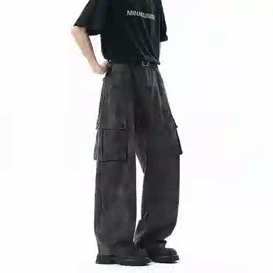 么宁 休闲百搭时尚牛仔裤 男女同款