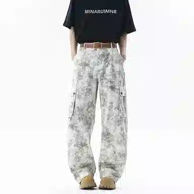 么宁 休闲百搭时尚牛仔裤 男女同款