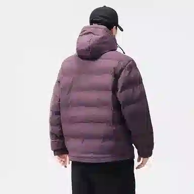 么宁 秋冬季长袖保暖棉衣纯色连帽防寒休闲外套简约百搭舒适面包服潮流时尚棉服 男女同款