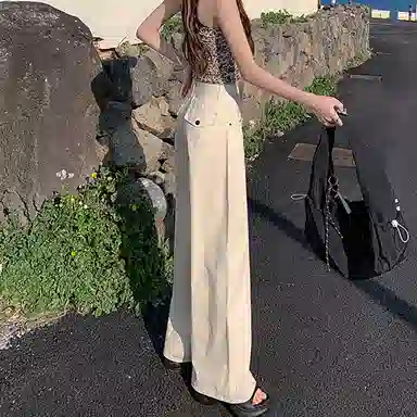 如续 百搭时尚气质高腰牛仔裤 女款