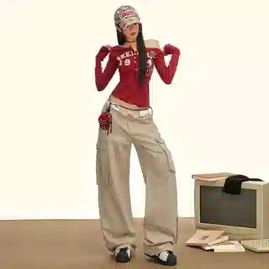 如续 通勤舒适简约牛仔裤 女款