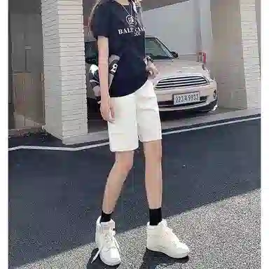 如续 休闲简约通勤时尚牛仔短裤 女款