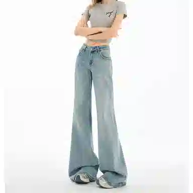 如续 清新优雅百搭时尚舒适牛仔裤 女款