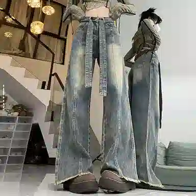 如续 宽松舒适休闲牛仔裤 女款