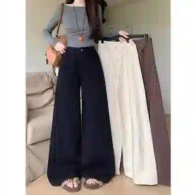 如续 高腰宽松百搭时尚牛仔裤 女款