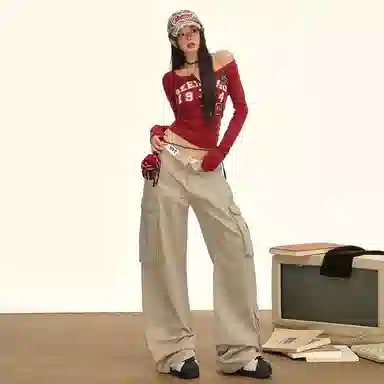 如续 通勤舒适简约牛仔裤 女款