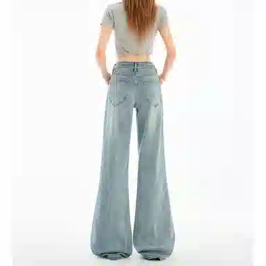 如续 清新优雅百搭时尚舒适牛仔裤 女款