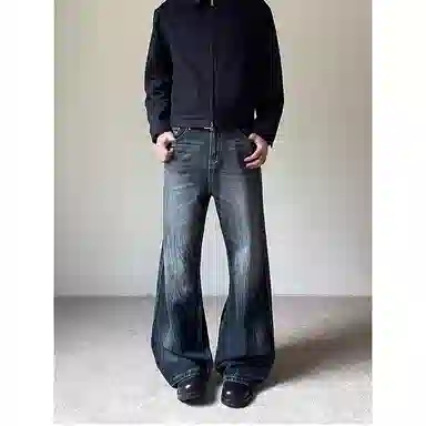 Ruxu Vintage Washed Flare Jeans