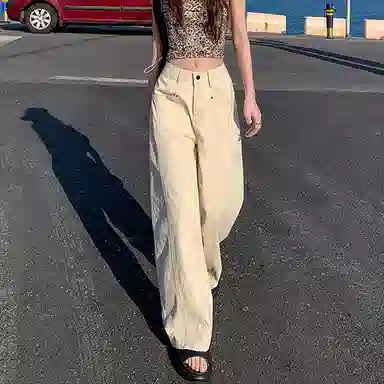 如续 百搭时尚气质高腰牛仔裤 女款