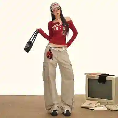 如续 通勤舒适简约牛仔裤 女款