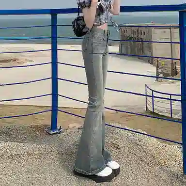 如续 百搭水洗修身简约舒适牛仔裤 女款