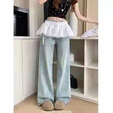 如续 休闲清新时尚舒适牛仔裤 女款