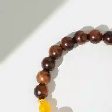 【天台山官方已祝福加持】 天台山 瑞彩吉祥如意福气满满好运转运珠 花梨木 手串 男女同款情侣款