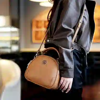 戈兰黛 轻便百搭双隔层 牛皮 手提包 女款 多色