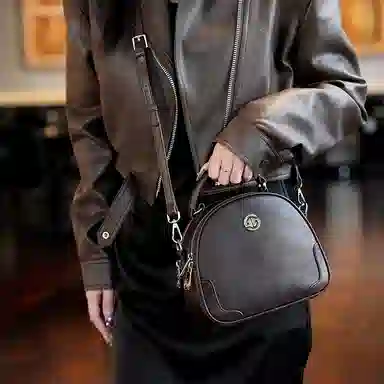 戈兰黛 轻便百搭双隔层 牛皮 手提包 女款 多色