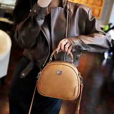 戈兰黛 轻便百搭双隔层 牛皮 手提包 女款 多色