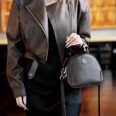 戈兰黛 轻便百搭双隔层 牛皮 手提包 女款 多色