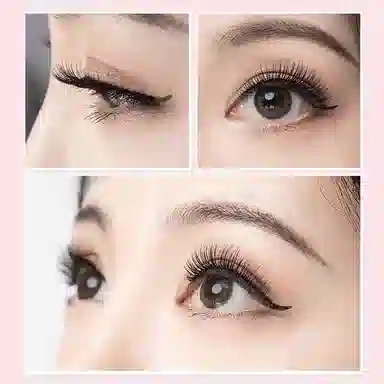 简应舒 磨尖自然日系裸装假睫毛 胶水款