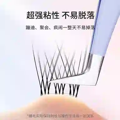 简应舒 免卸自然假睫毛 单簇