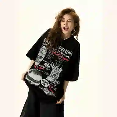 TH FABRICATE Vintage Print T-Shirt