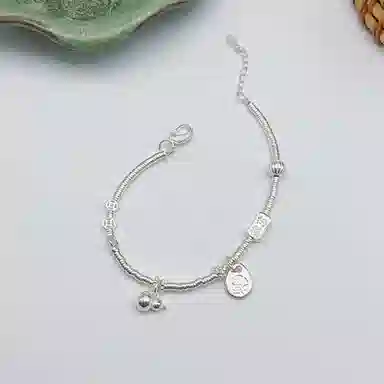 DREAMPETAL Prosperity Coin Bracelet S925 Silver