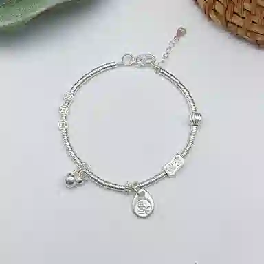 DREAMPETAL Prosperity Coin Bracelet S925 Silver