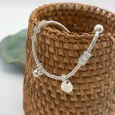 DREAMPETAL Prosperity Coin Bracelet S925 Silver