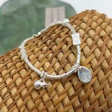 DREAMPETAL Prosperity Coin Bracelet S925 Silver