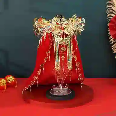 锦象鹤 十里红妆霞帔 拼装模型