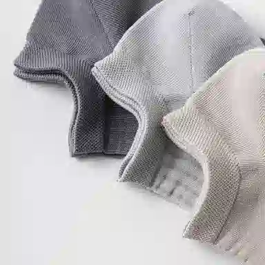 宜而爽 透气抑菌抗菌亲肤不掉跟吸湿排汗舒适柔软防臭简约休闲短袜 男款