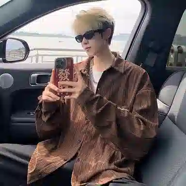 MEIPIN TANG Vintage Corduroy Shirt