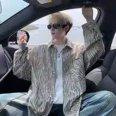 MEIPIN TANG Vintage Corduroy Shirt