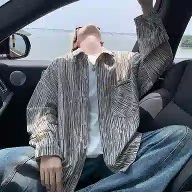 MEIPIN TANG Vintage Corduroy Shirt